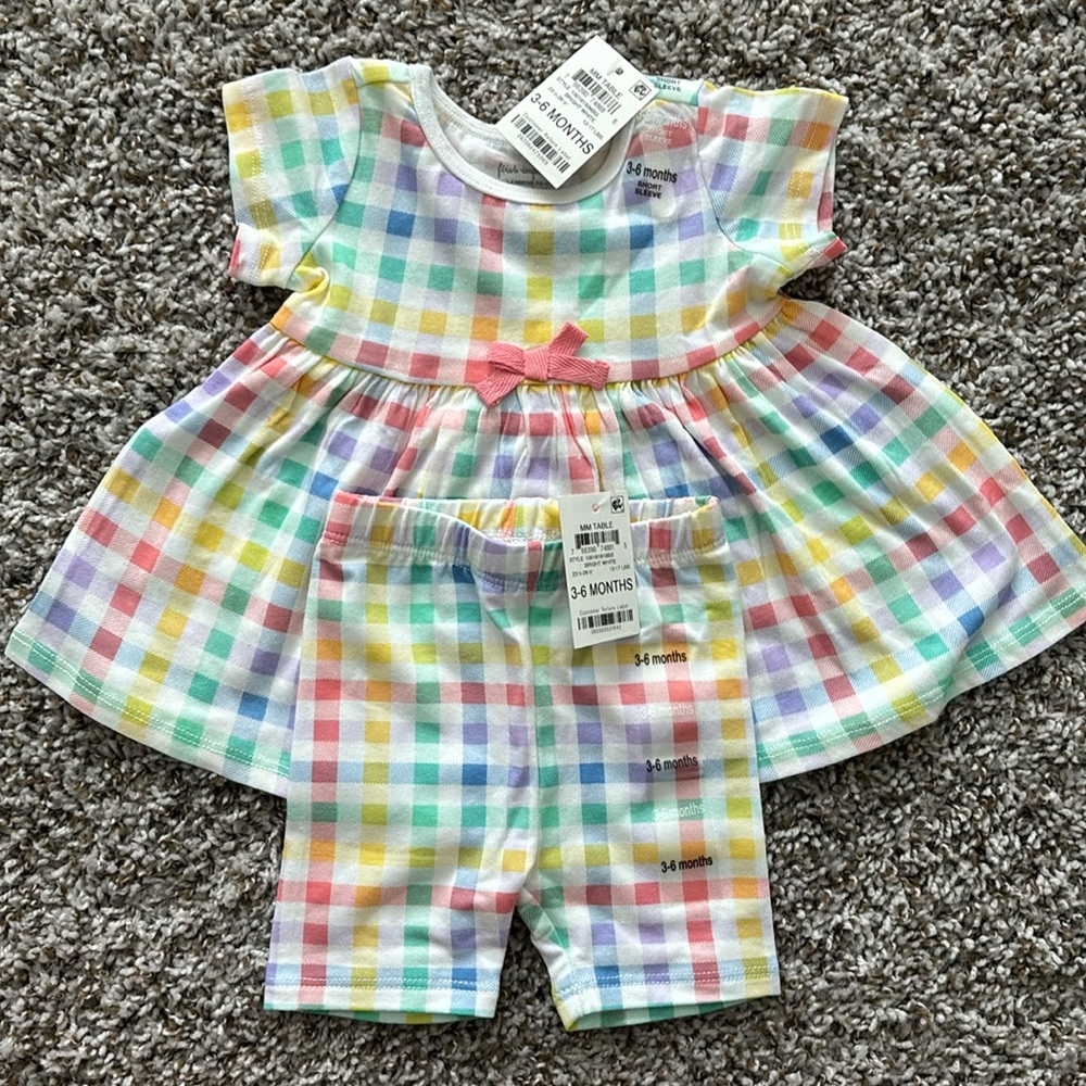 First Impressions set, multi-colored, size 3-6 mos